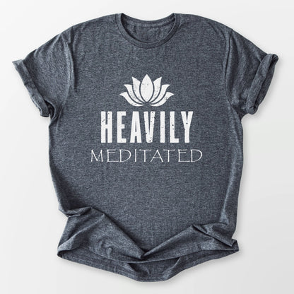 Heavily Meditated Tee Dark Heather Grey T-Shirt