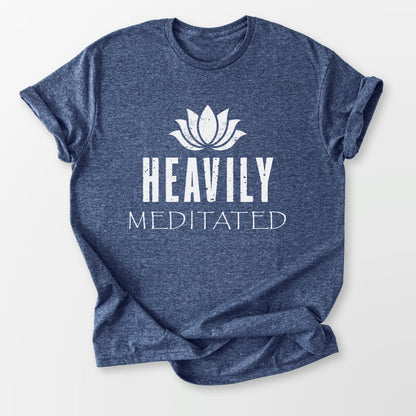 Heavily Meditated Tee Heather Navy T-Shirt