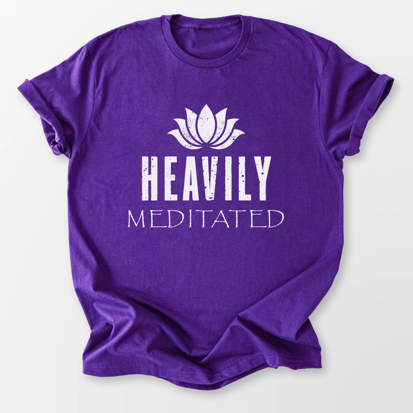 Heavily Meditated Tee Purple T-Shirt