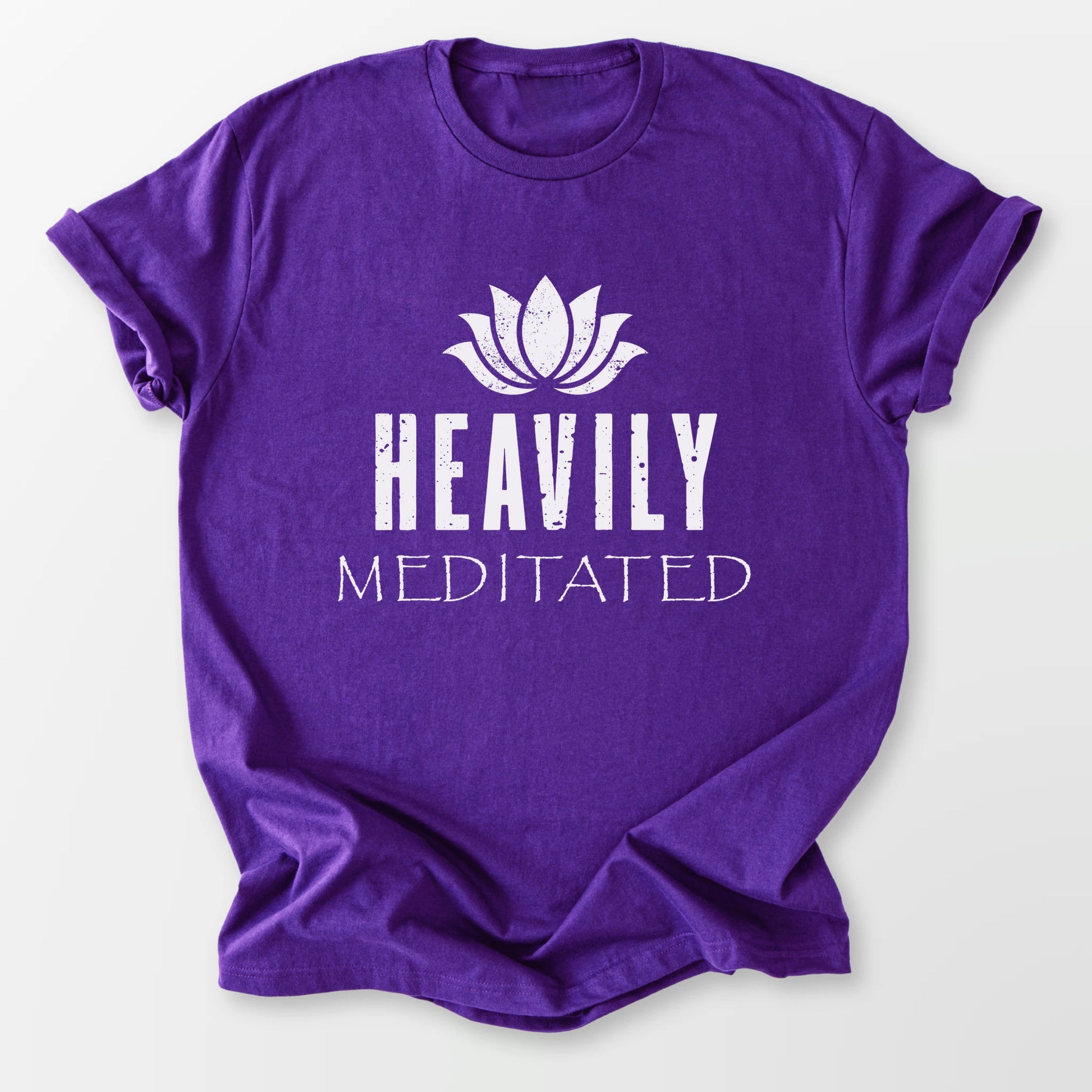 Heavily Meditated Tee Purple T-Shirt