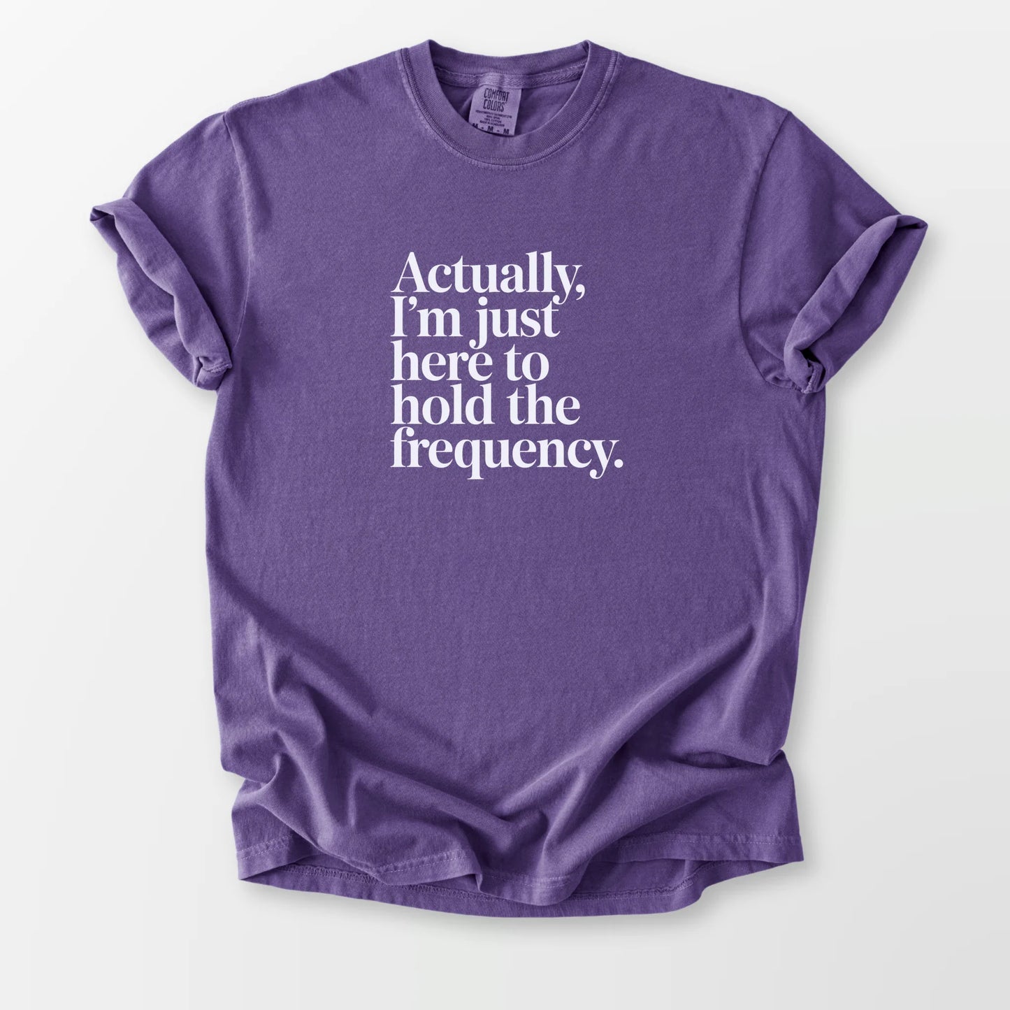 Hold the Frequency Comfort Tee Grape T-Shirt