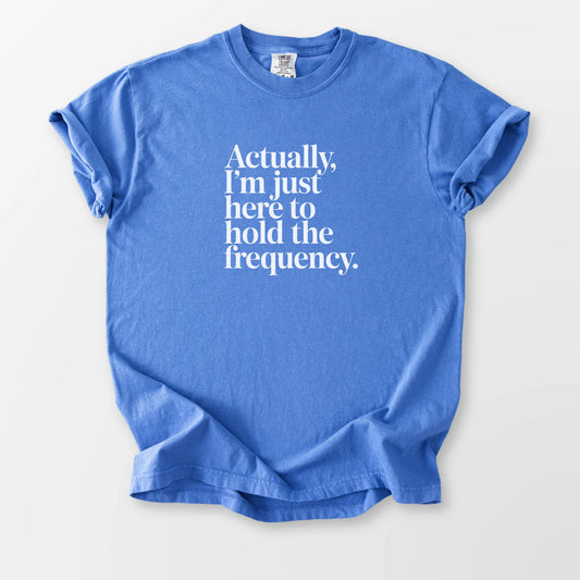 Hold the Frequency Comfort Tee Mystic Blue T-Shirt