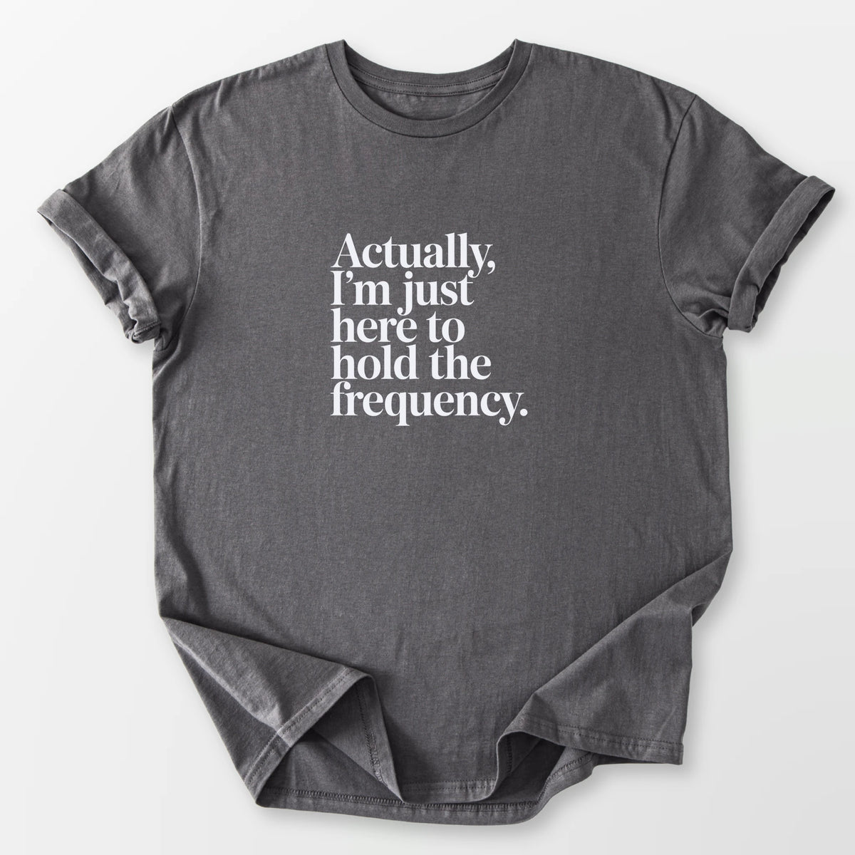Hold the Frequency Tee Charcoal T-Shirt