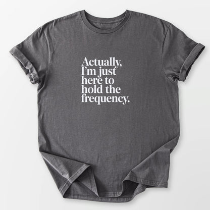 Hold the Frequency Tee Charcoal T-Shirt