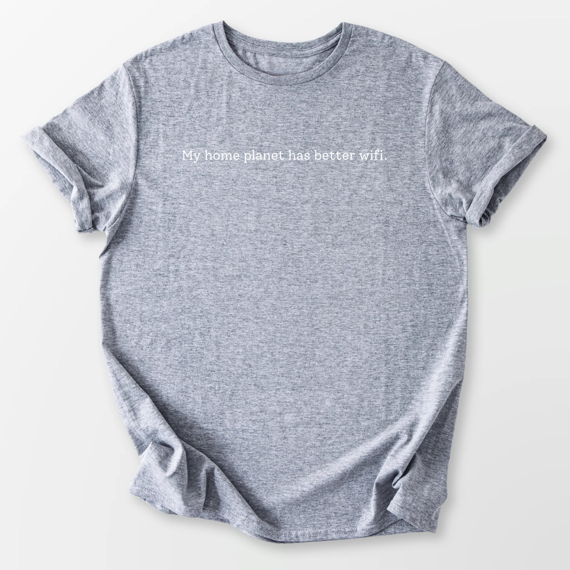 Home Planet Wifi Tee Sport Grey T-Shirt