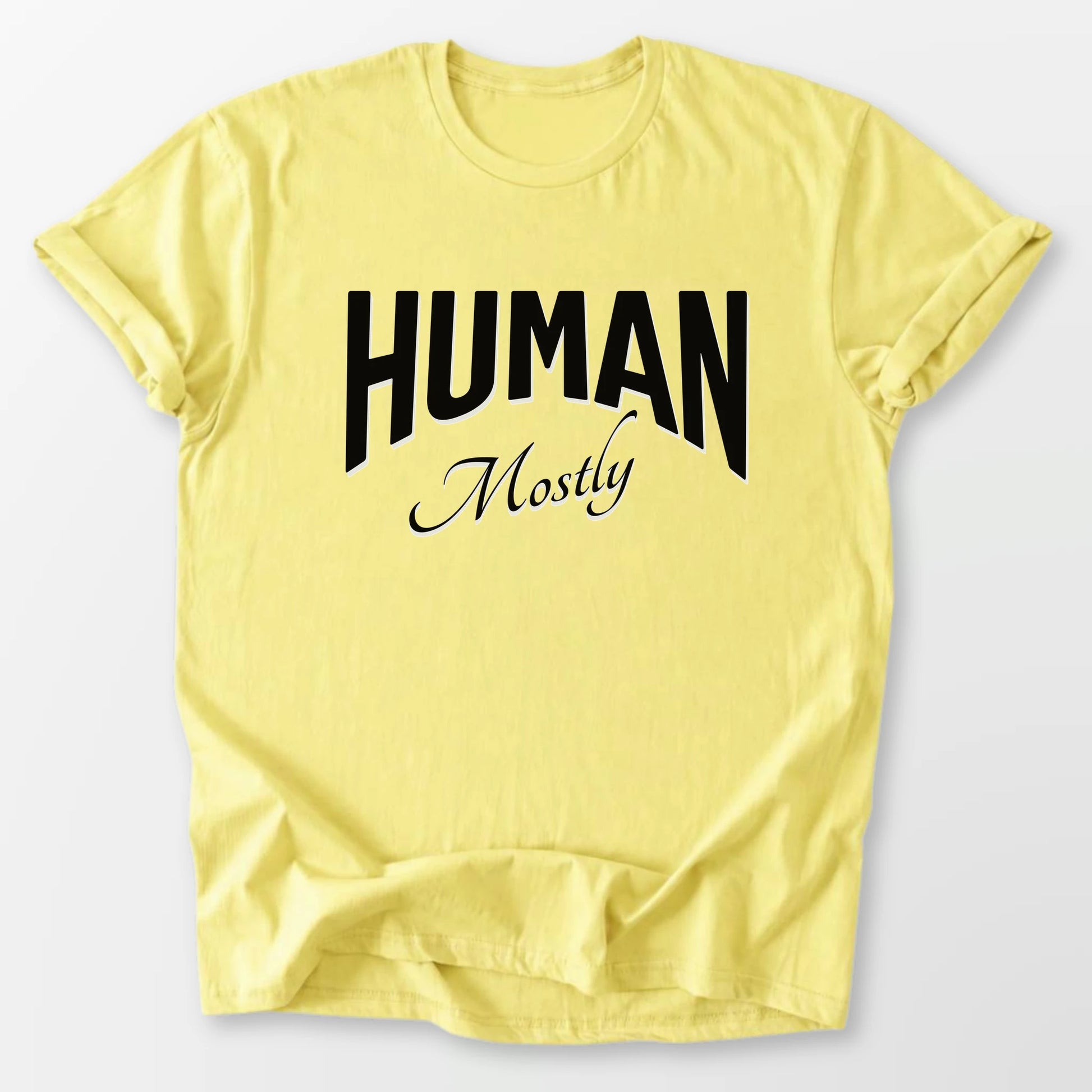 Human, Mostly Tee Cornsilk T-Shirt