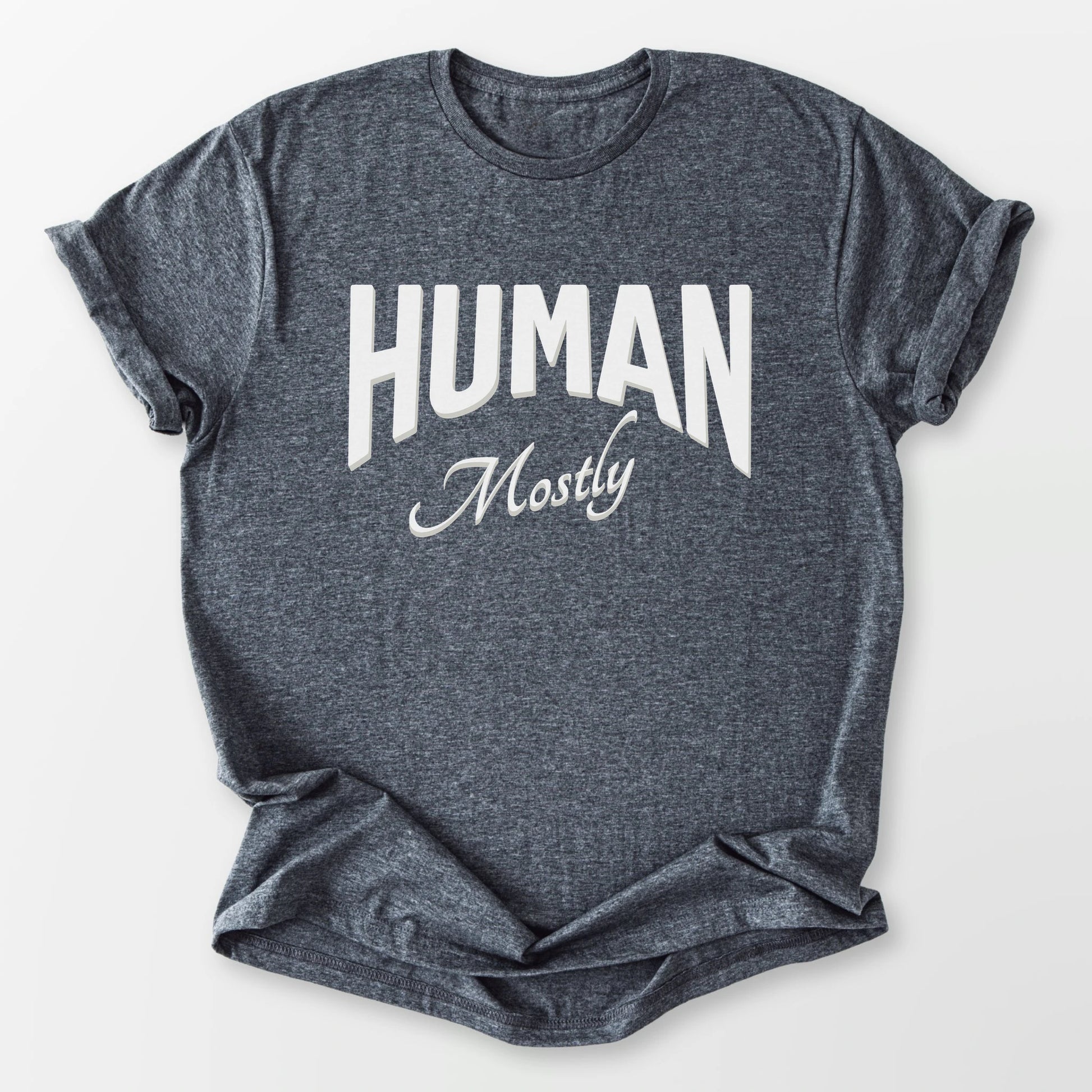 Human, Mostly Tee Dark Heather Grey T-Shirt