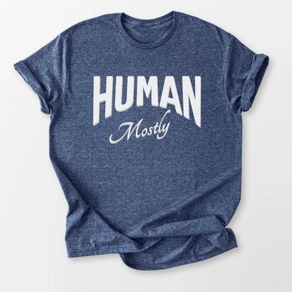 Human, Mostly Tee Heather Navy T-Shirt