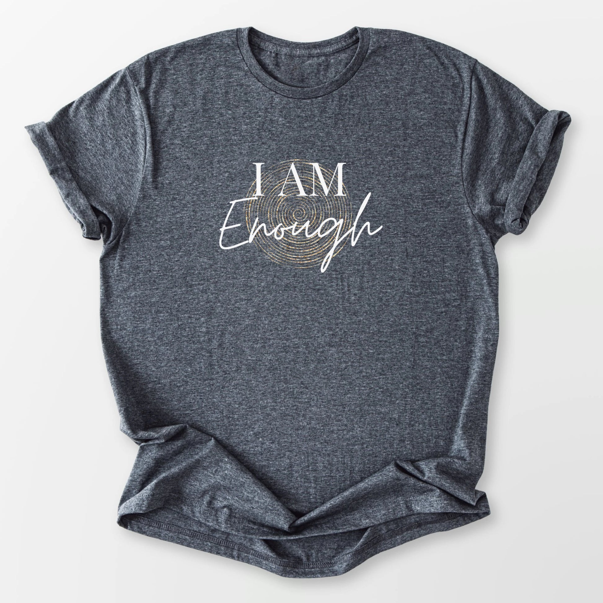 I Am Enough Tee Dark Heather Grey T-Shirt