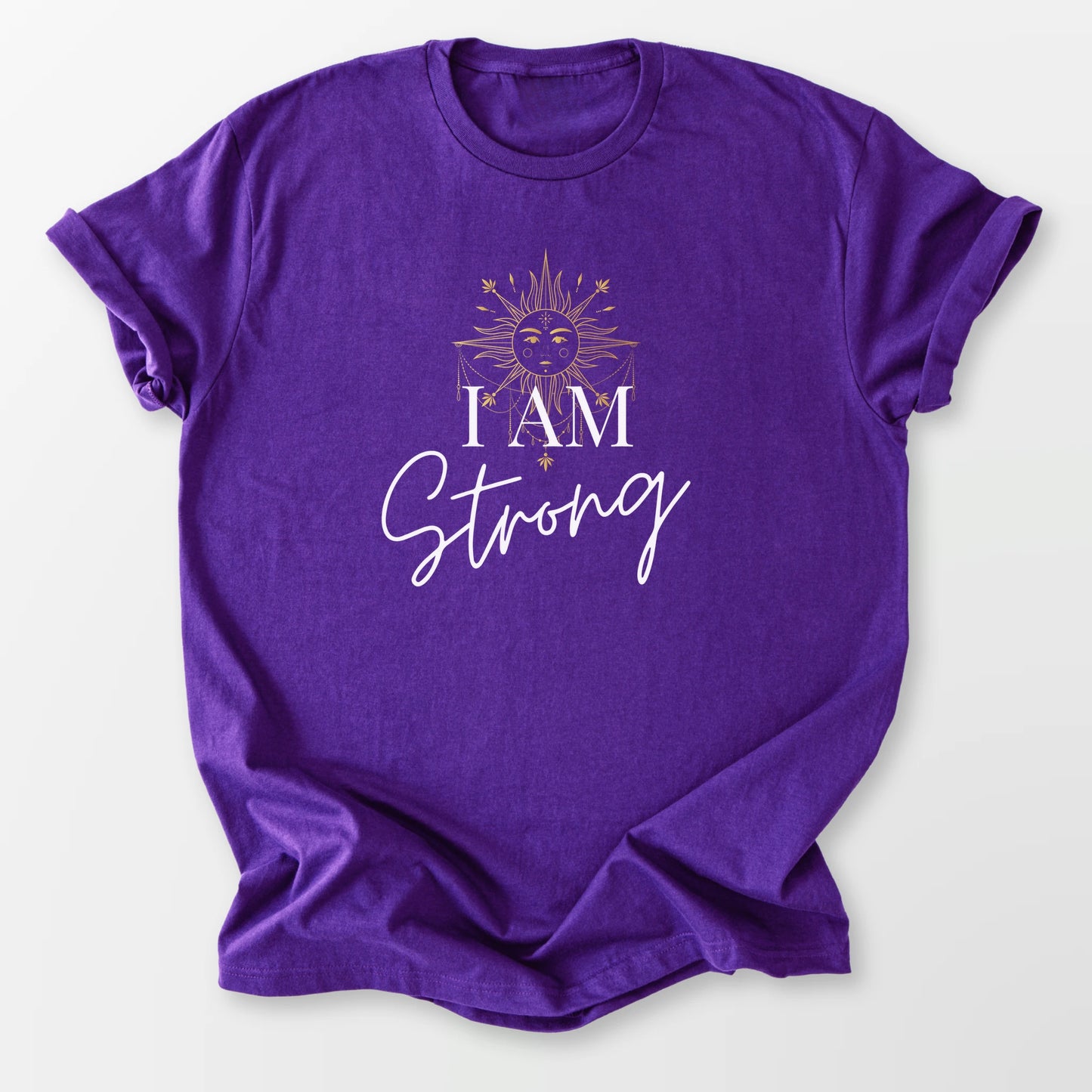 I Am Strong Tee Purple T-Shirt