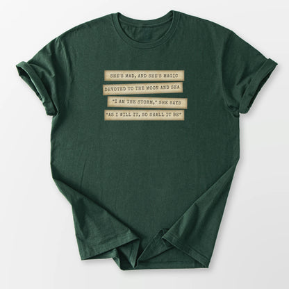 I Am the Storm Tee Forest Green T-Shirt