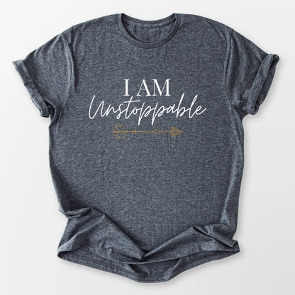 I Am Unstoppable Tee Dark Heather Grey T-Shirt