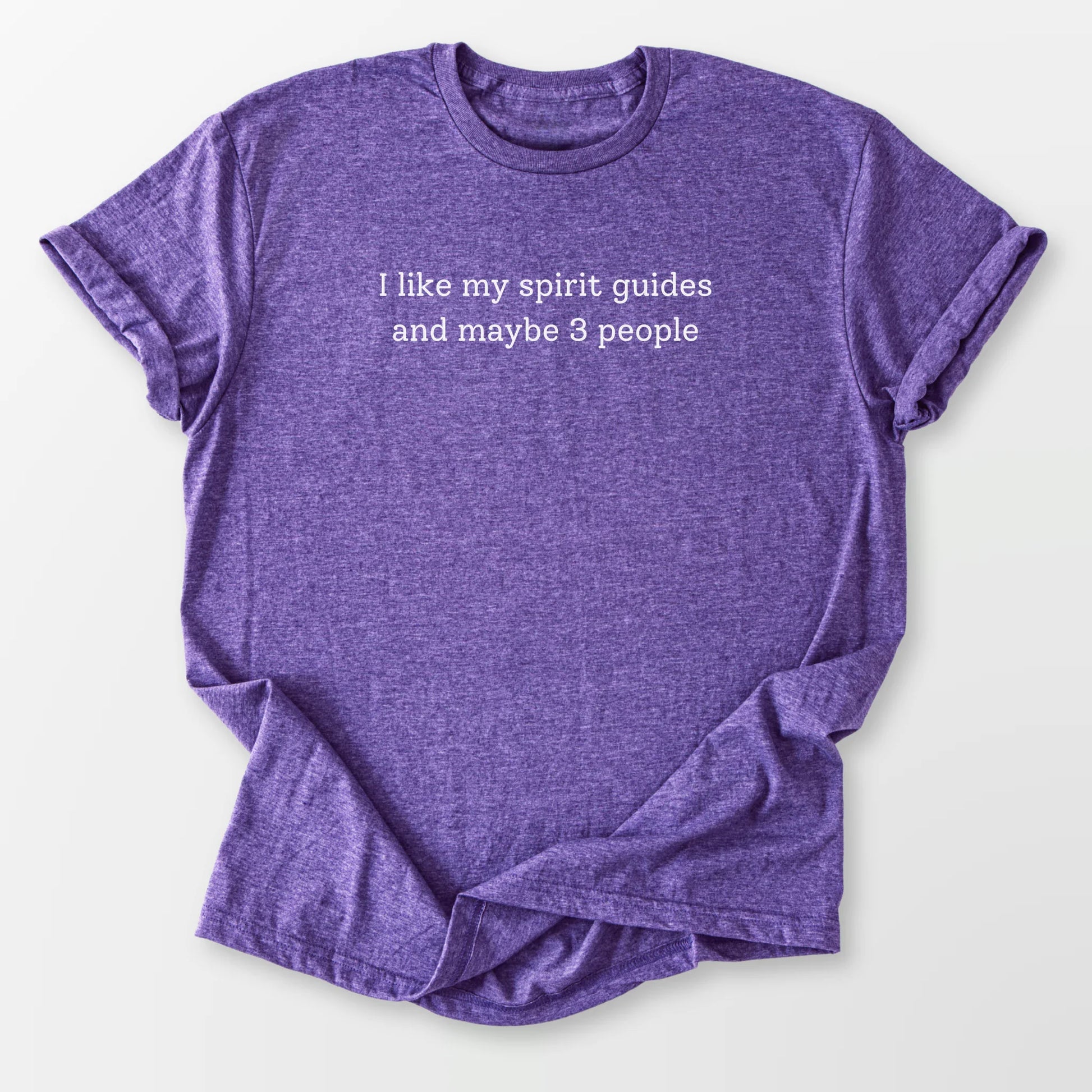 I Like My Spirit Guides Tee Heather Purple T-Shirt