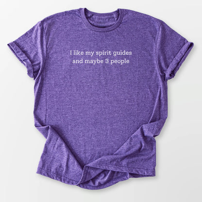 I Like My Spirit Guides Tee Heather Purple T-Shirt