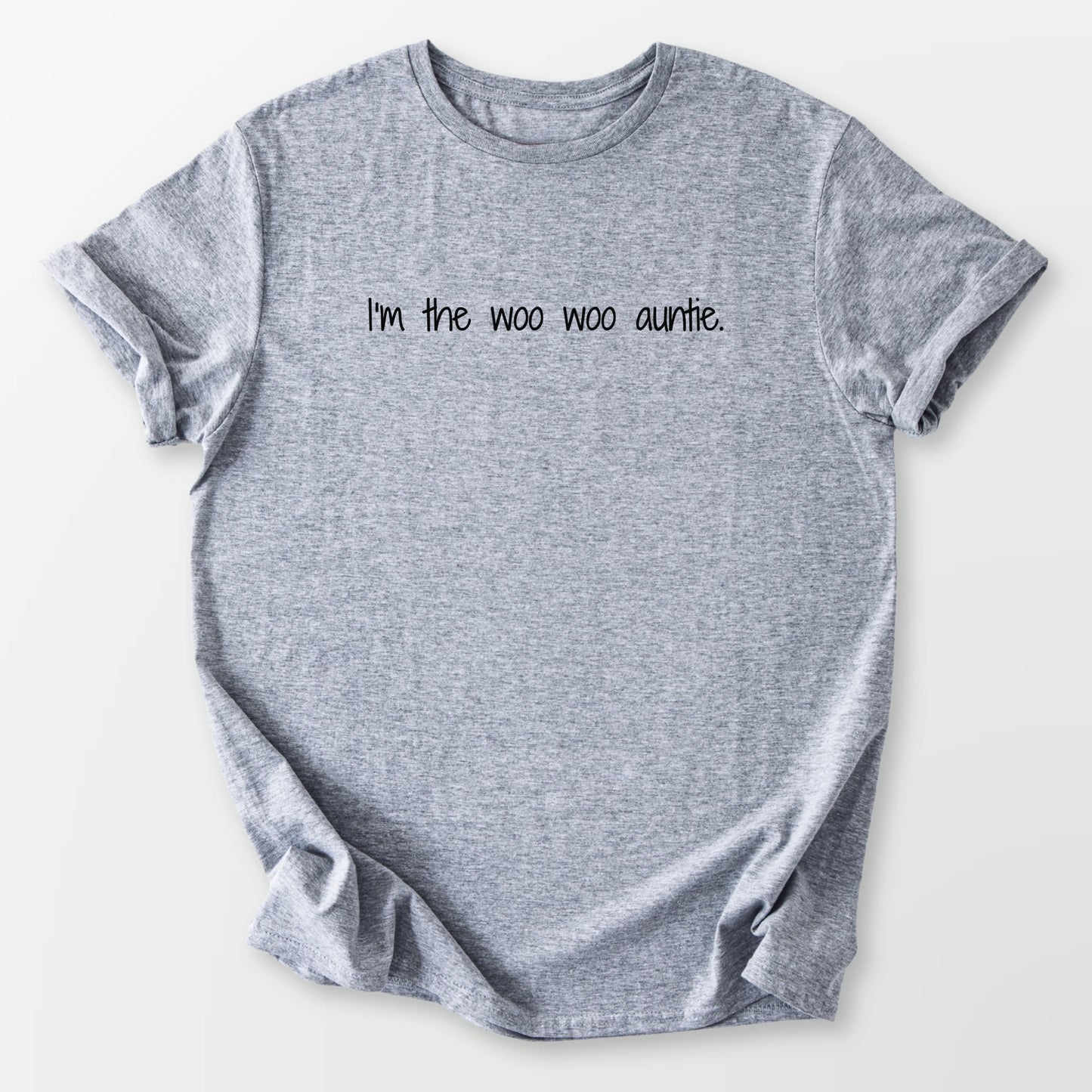 I'm the Woo Woo Auntie Tee Sport Grey T-Shirt