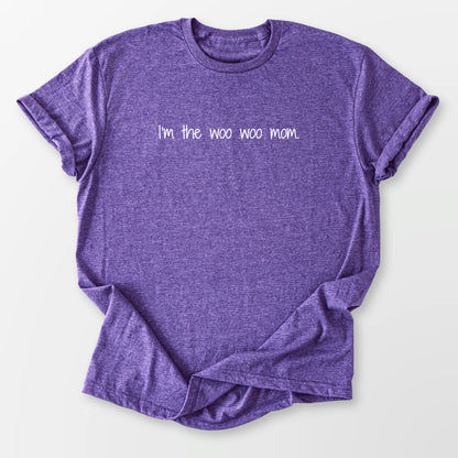 I'm the Woo Woo Mom Tee Heather Purple T-Shirt