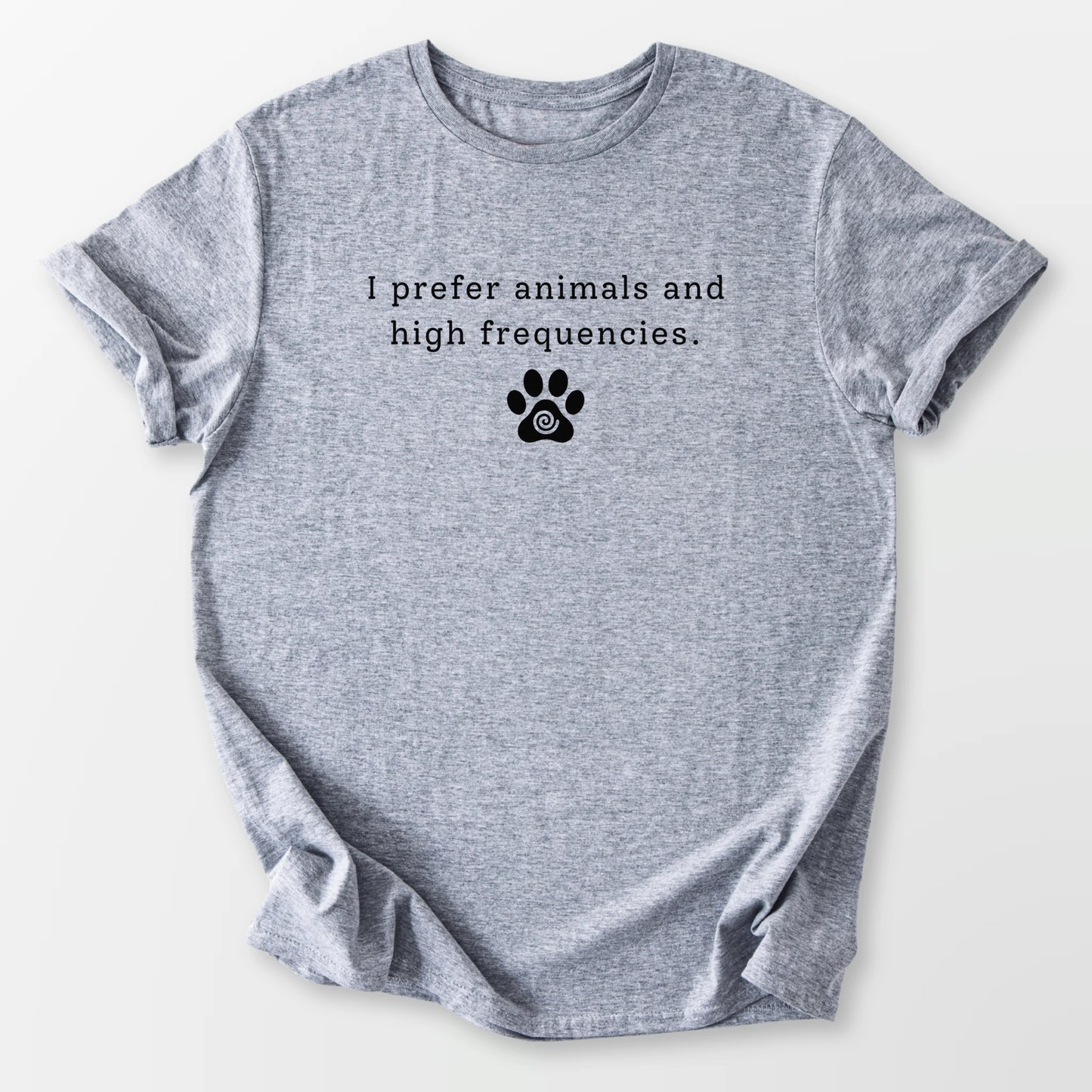 I Prefer Animals Tee Sport Grey T-Shirt