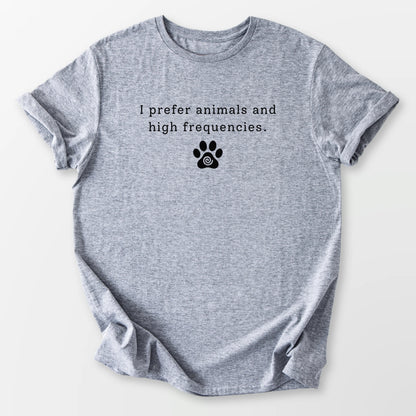 I Prefer Animals Tee Sport Grey T-Shirt
