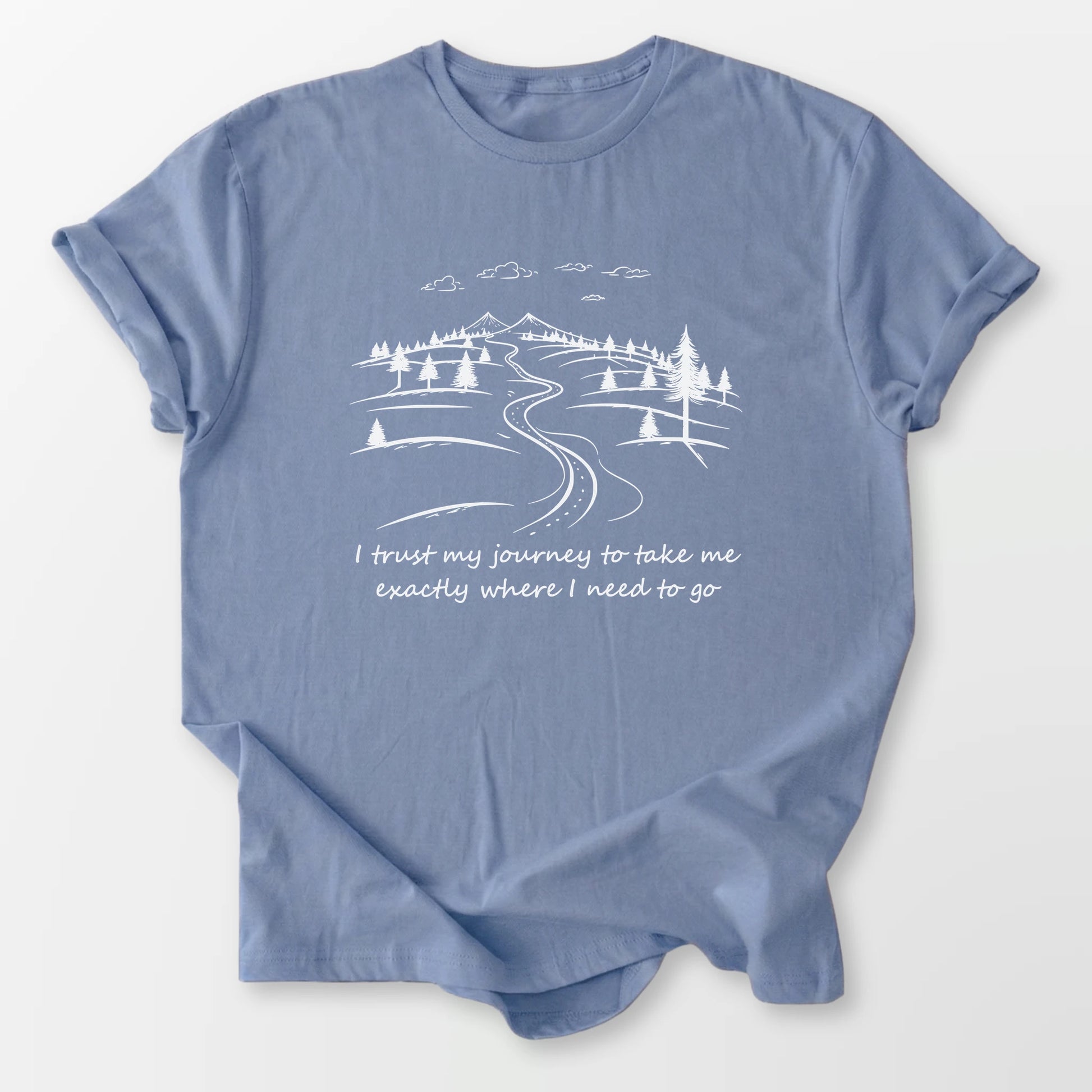 I Trust My Journey Tee Stone Blue T-Shirt