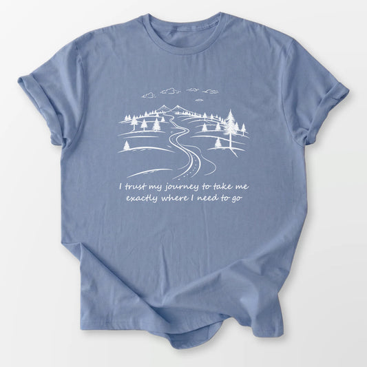 I Trust My Journey Tee Stone Blue T-Shirt