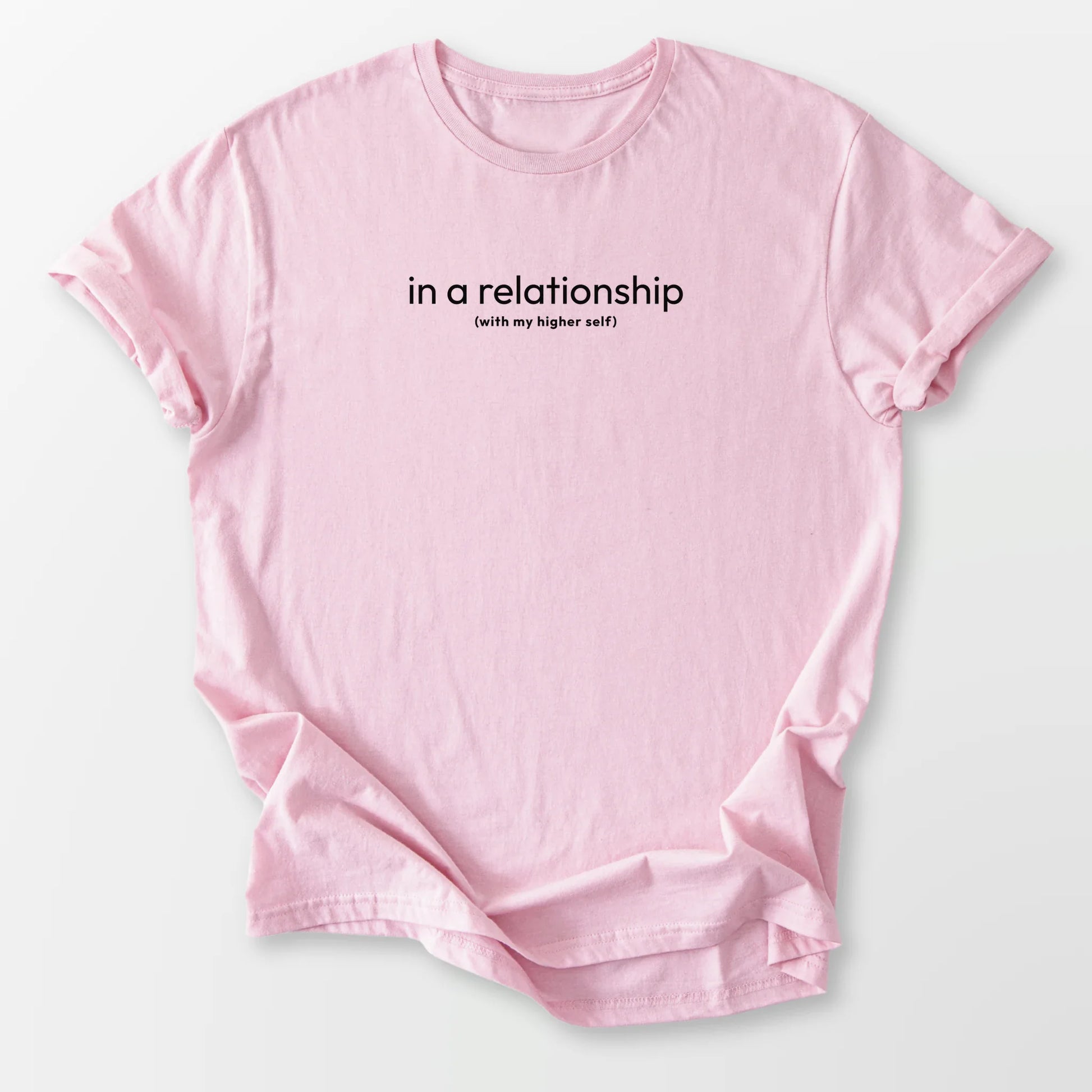 In A Relationship Tee Light Pink T-Shirt