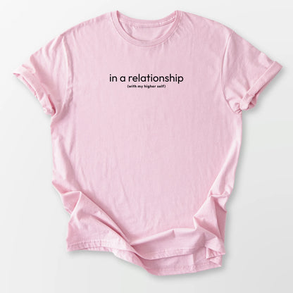 In A Relationship Tee Light Pink T-Shirt