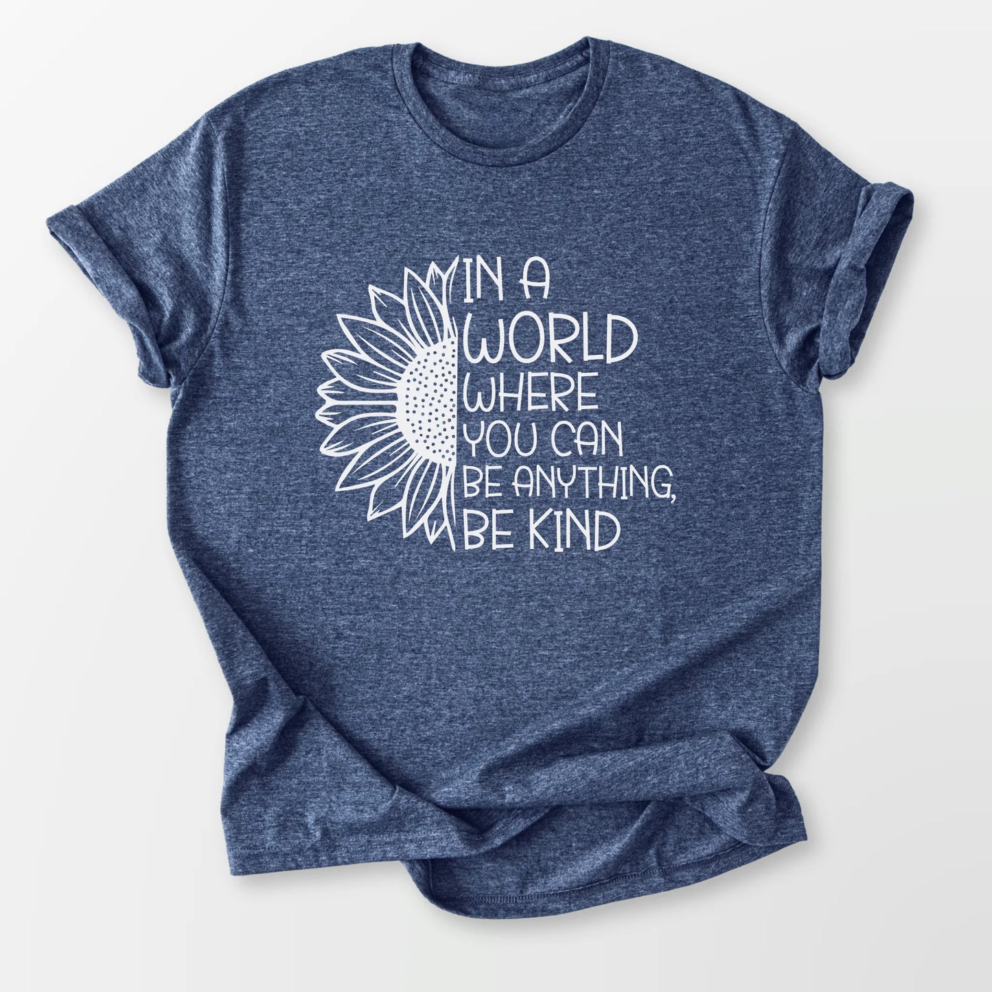 In A World Tee Heather Navy T-Shirt