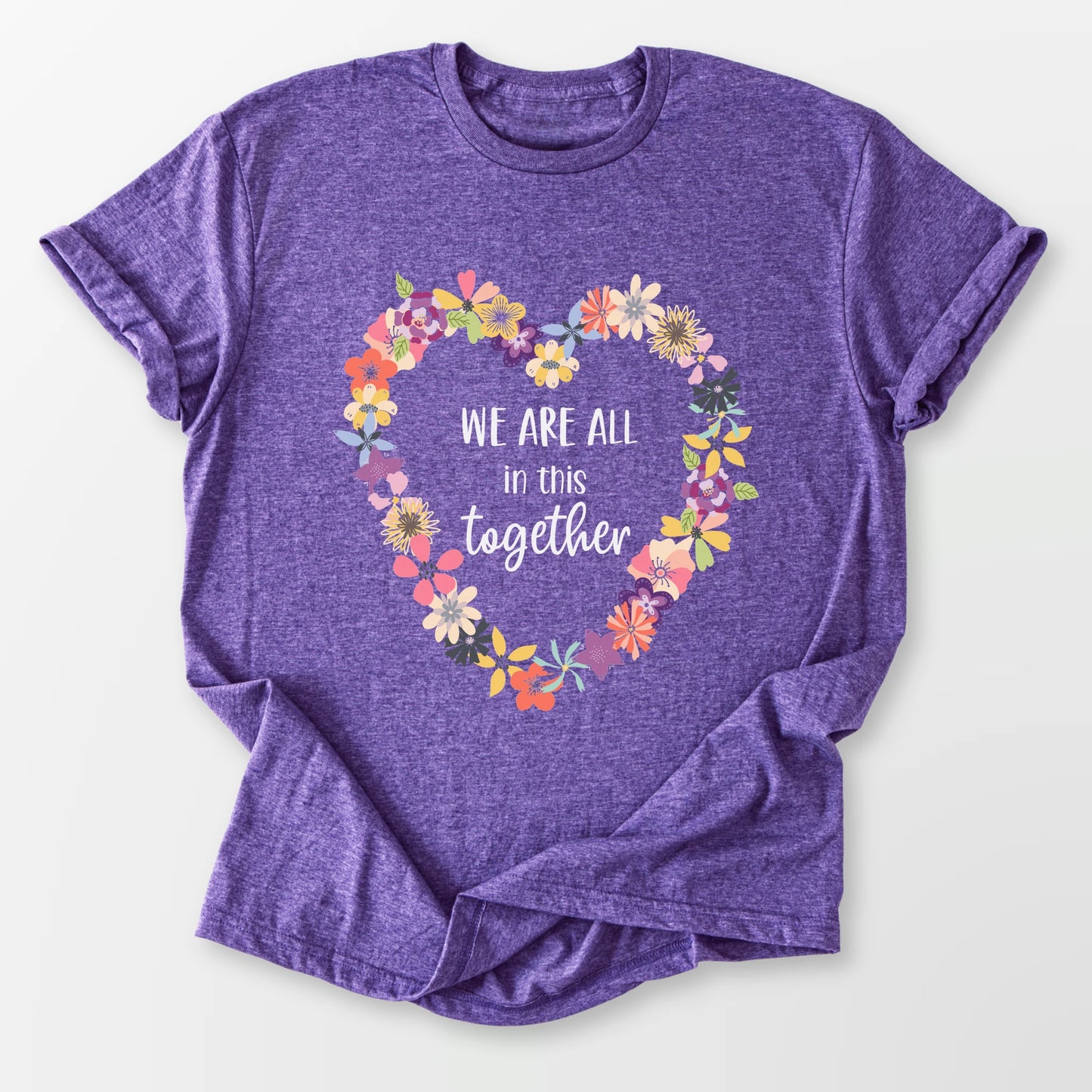 In This Together Tee Heather Purple T-Shirt