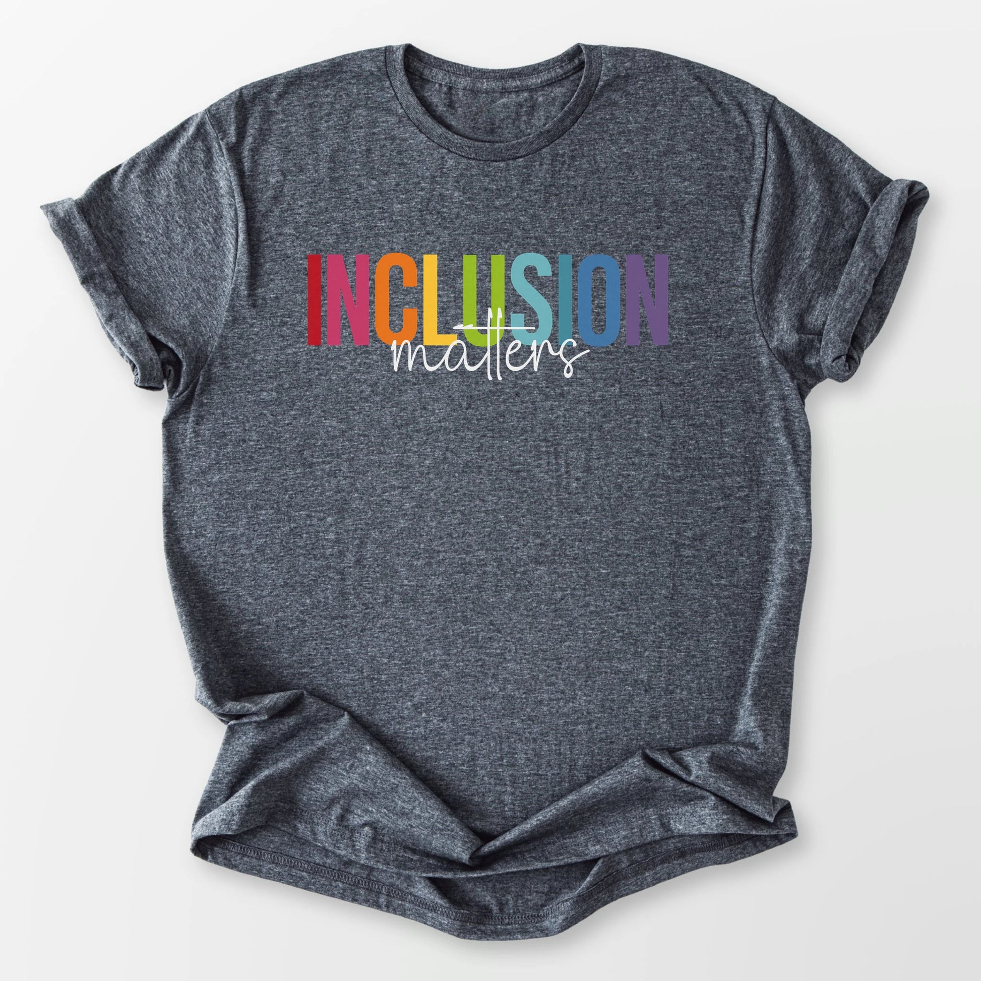 Inclusion Matters Tee Dark Heather Grey T-Shirt