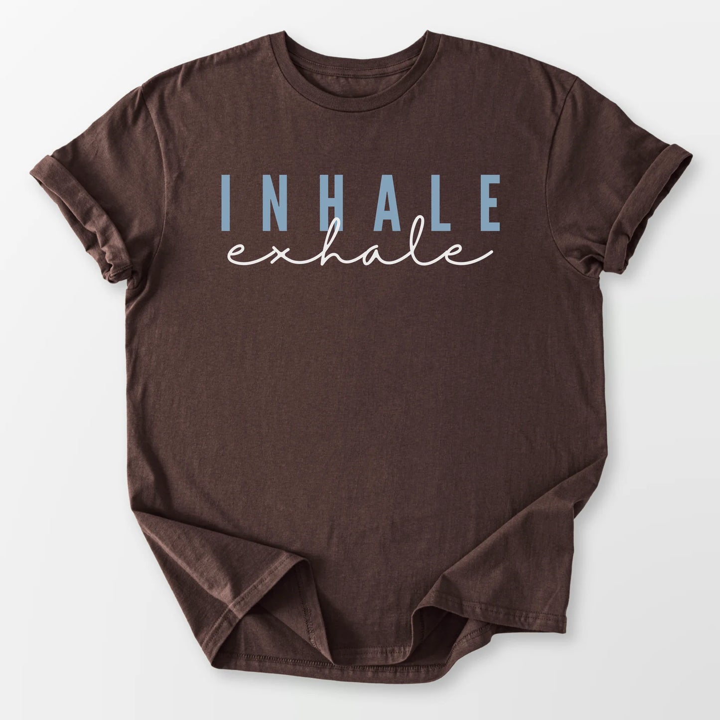 Inhale Exhale Tee Dark Chocolate T-Shirt