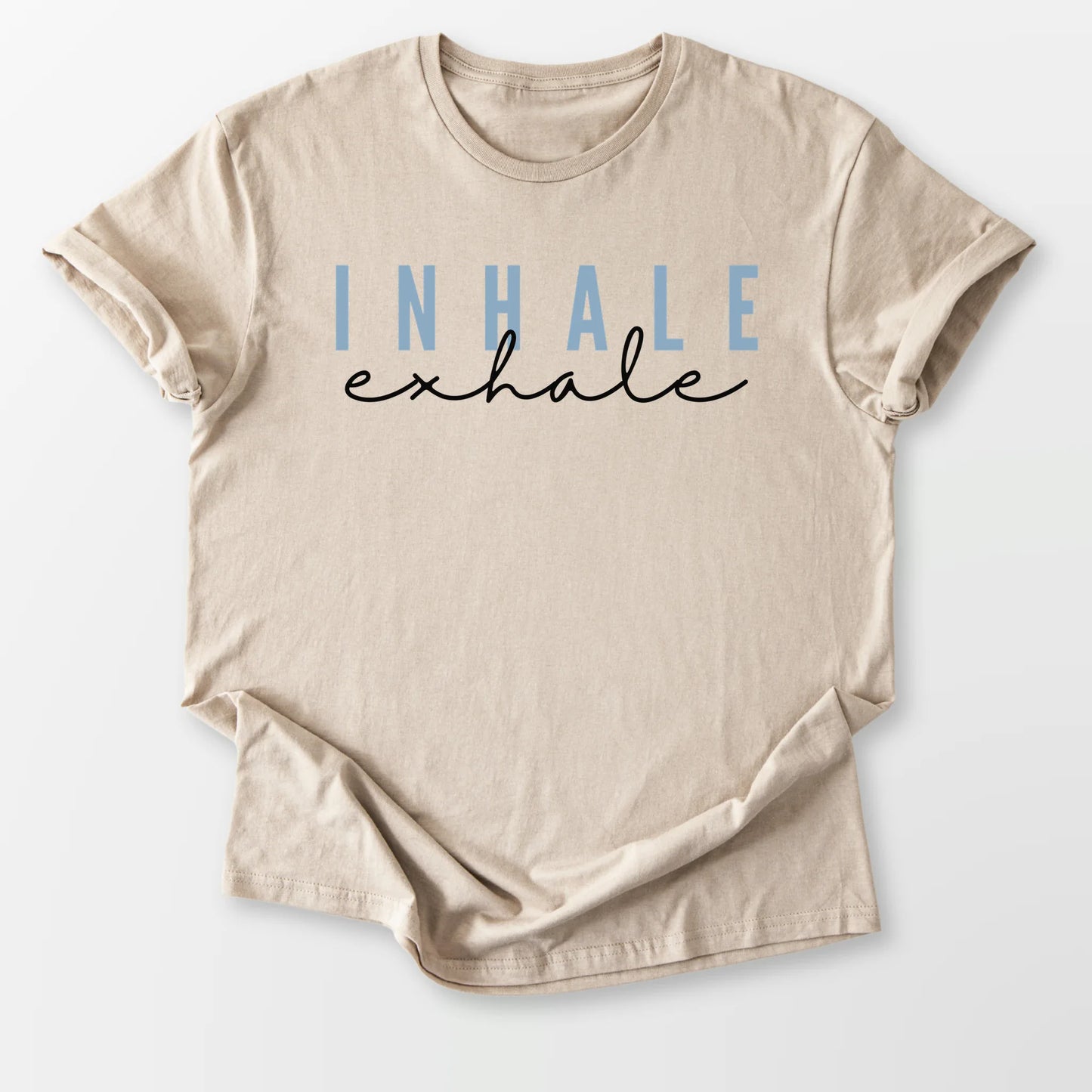 Inhale Exhale Tee Sand T-Shirt