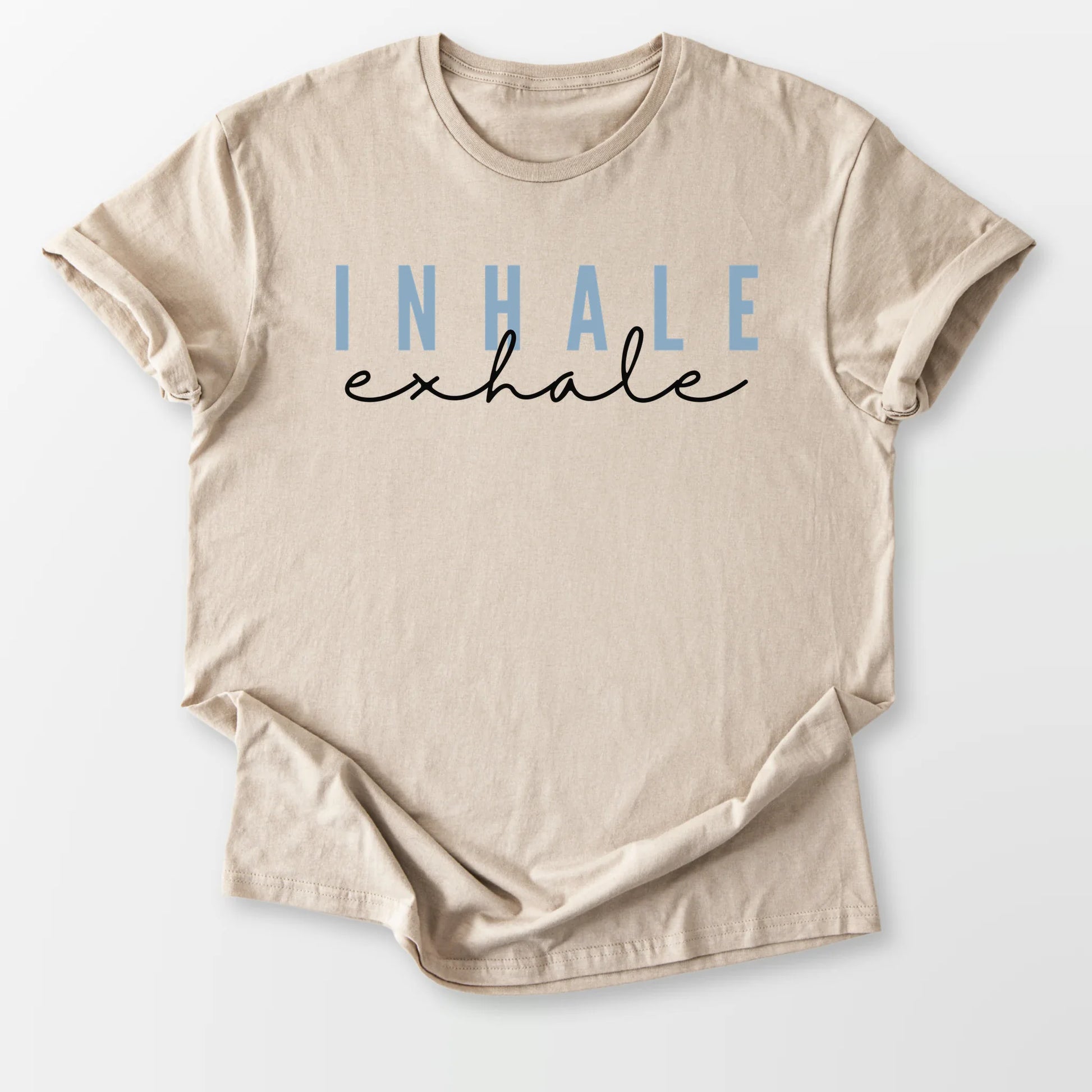 Inhale Exhale Tee Sand T-Shirt