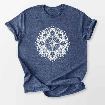 Inner Compass Tee Heather Navy T-Shirt