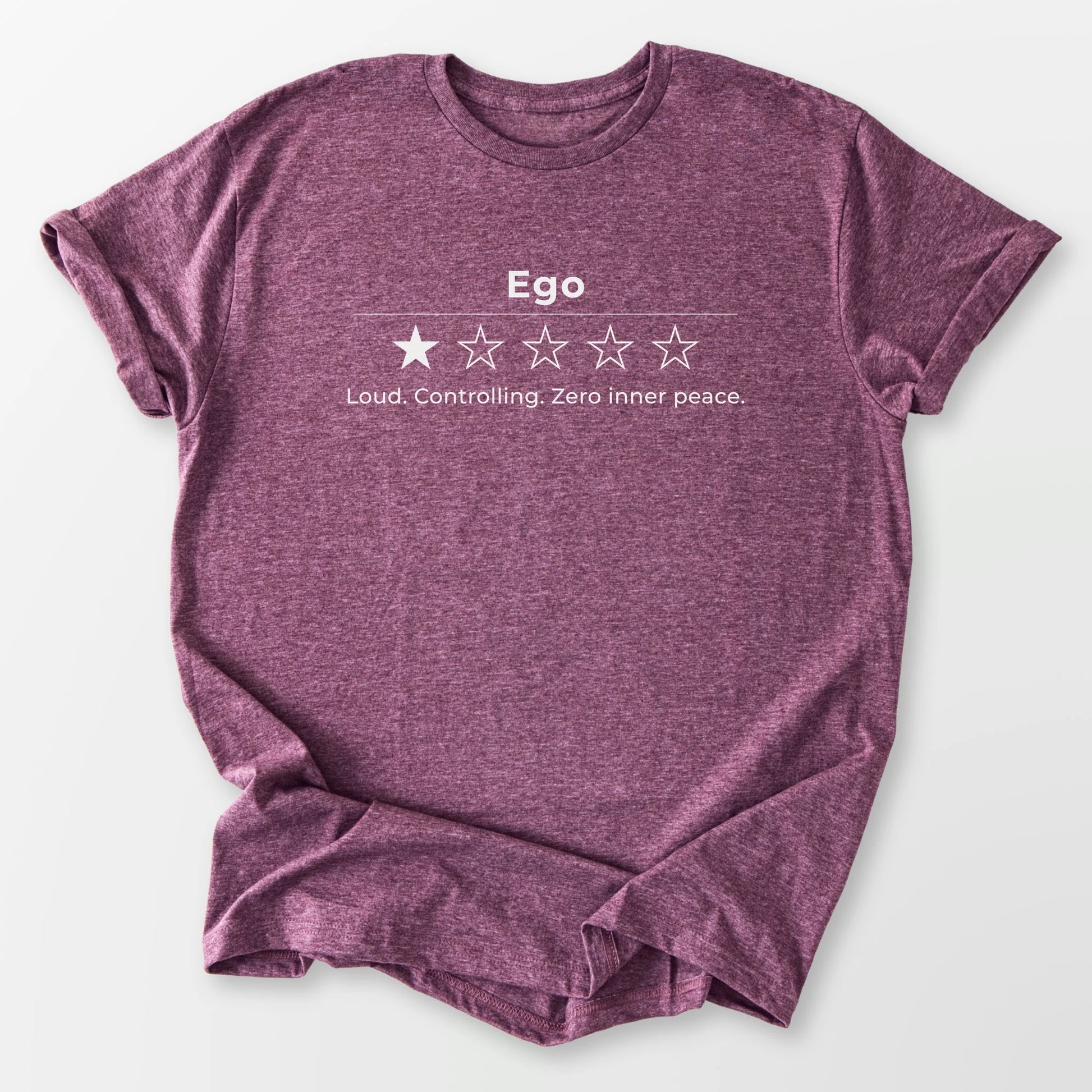 Inner Peace's Review Tee Heather Maroon T-Shirt