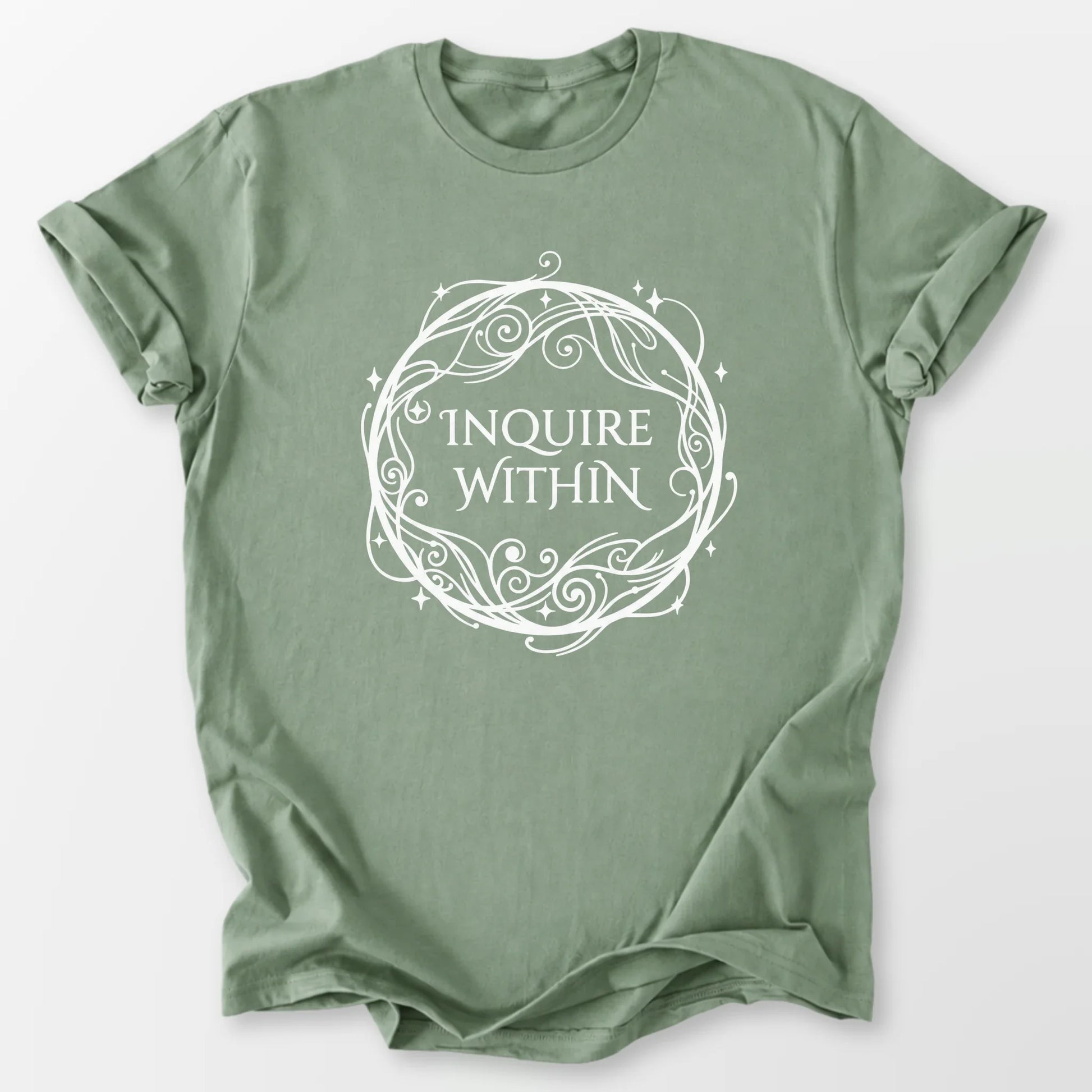 Inquire Within Tee Sage T-Shirt