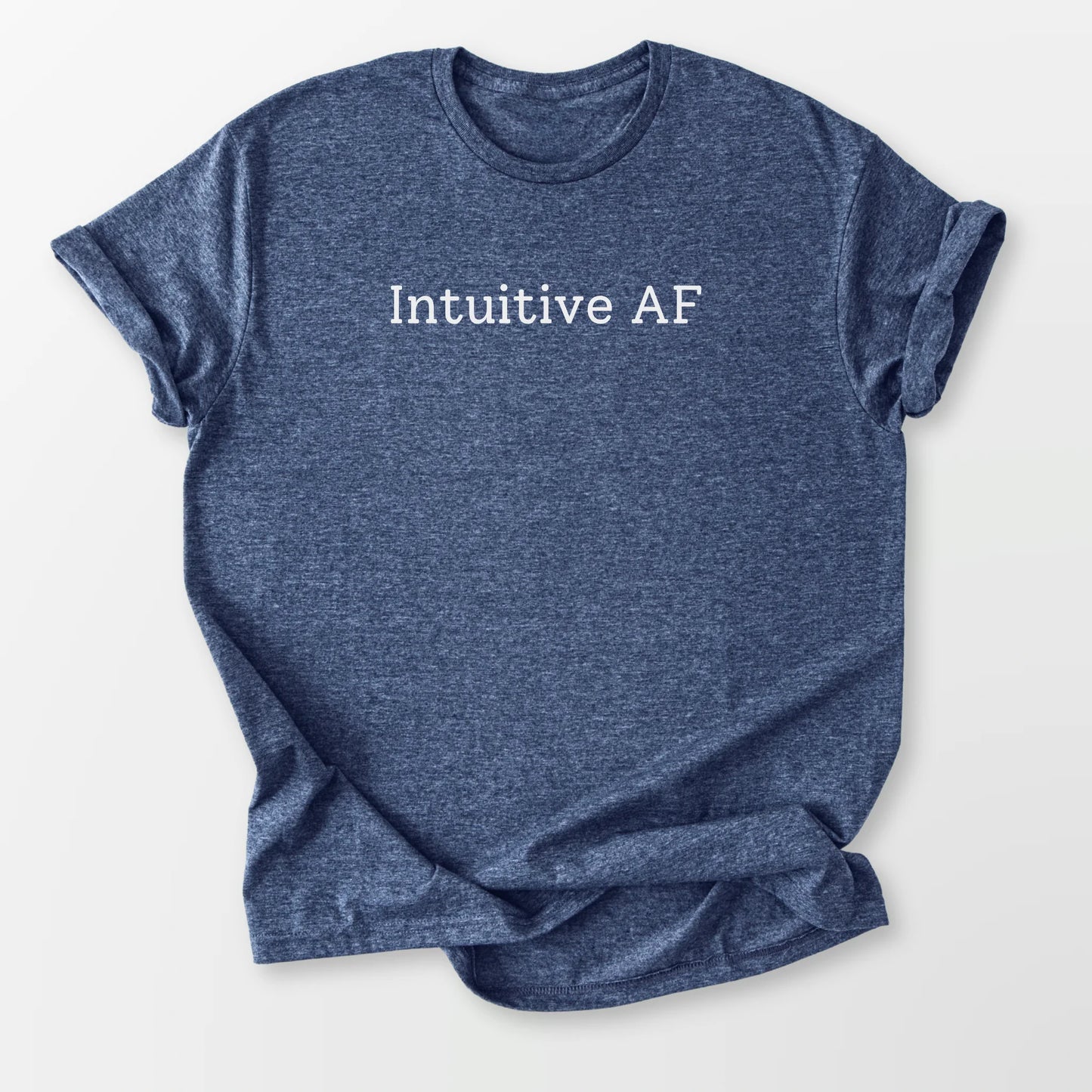 Intuitive AF Tee Heather Navy T-Shirt