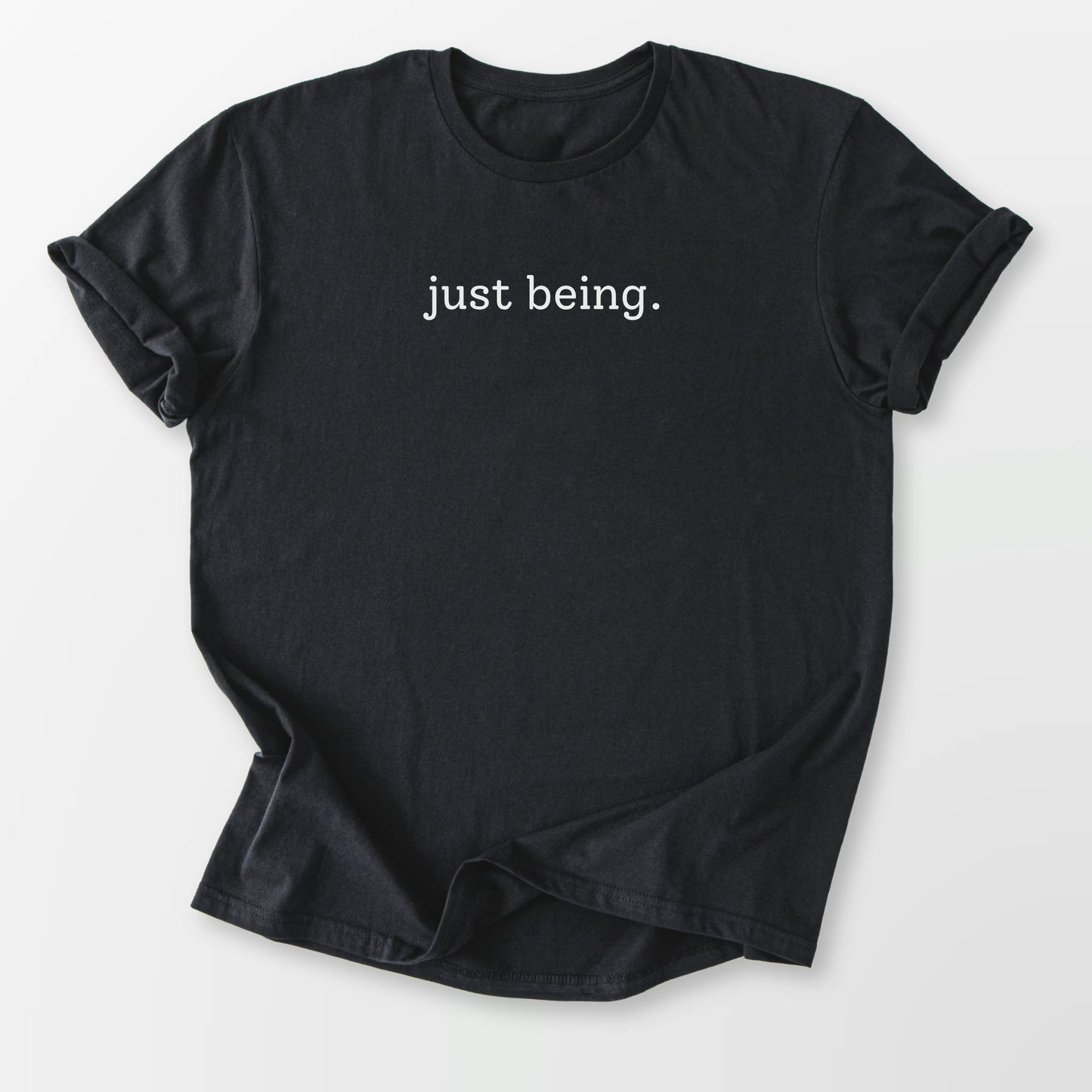 Just Being Tee Black T-Shirt