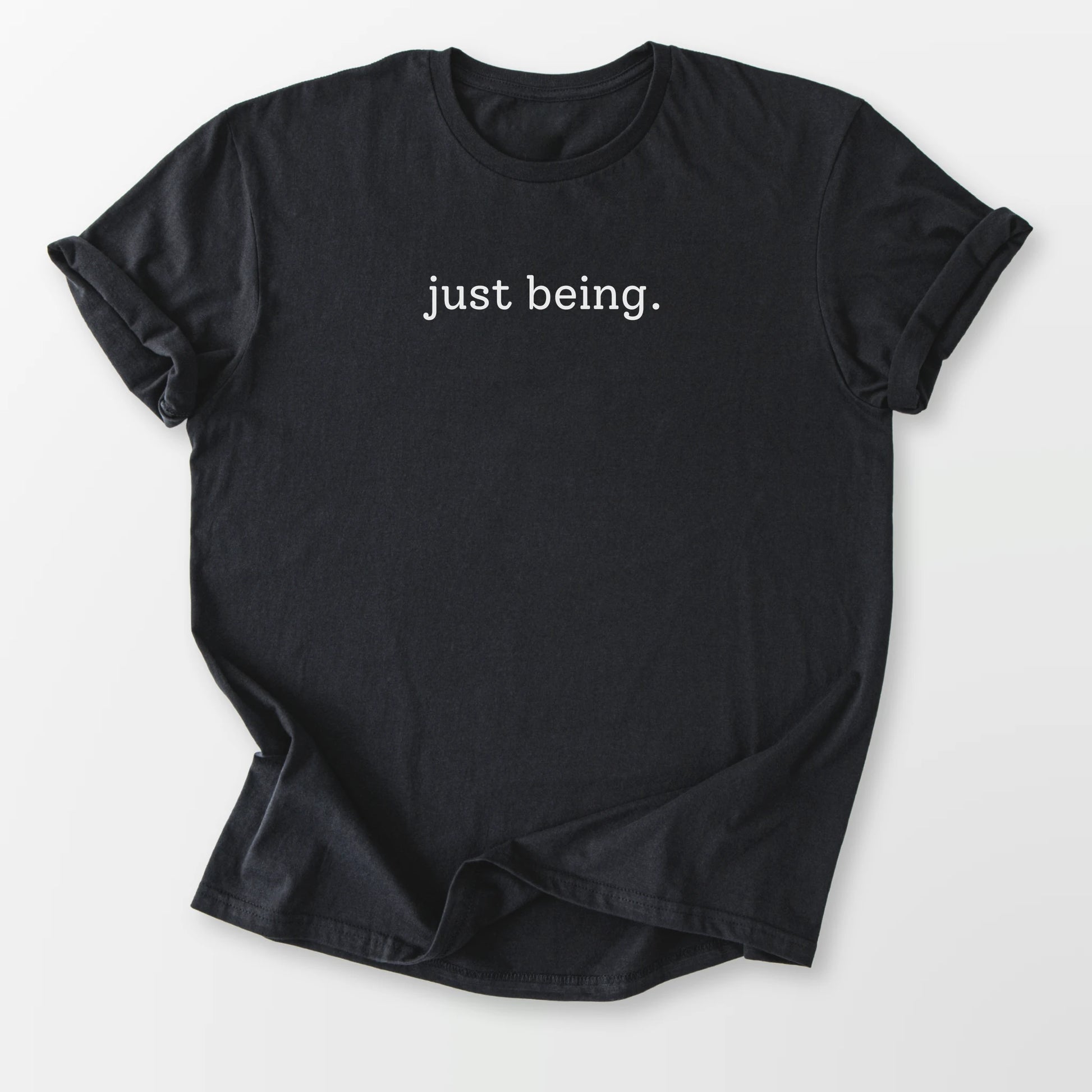 Just Being Tee Black T-Shirt