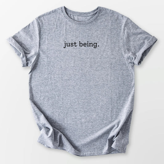 Just Being Tee Sport Grey T-Shirt