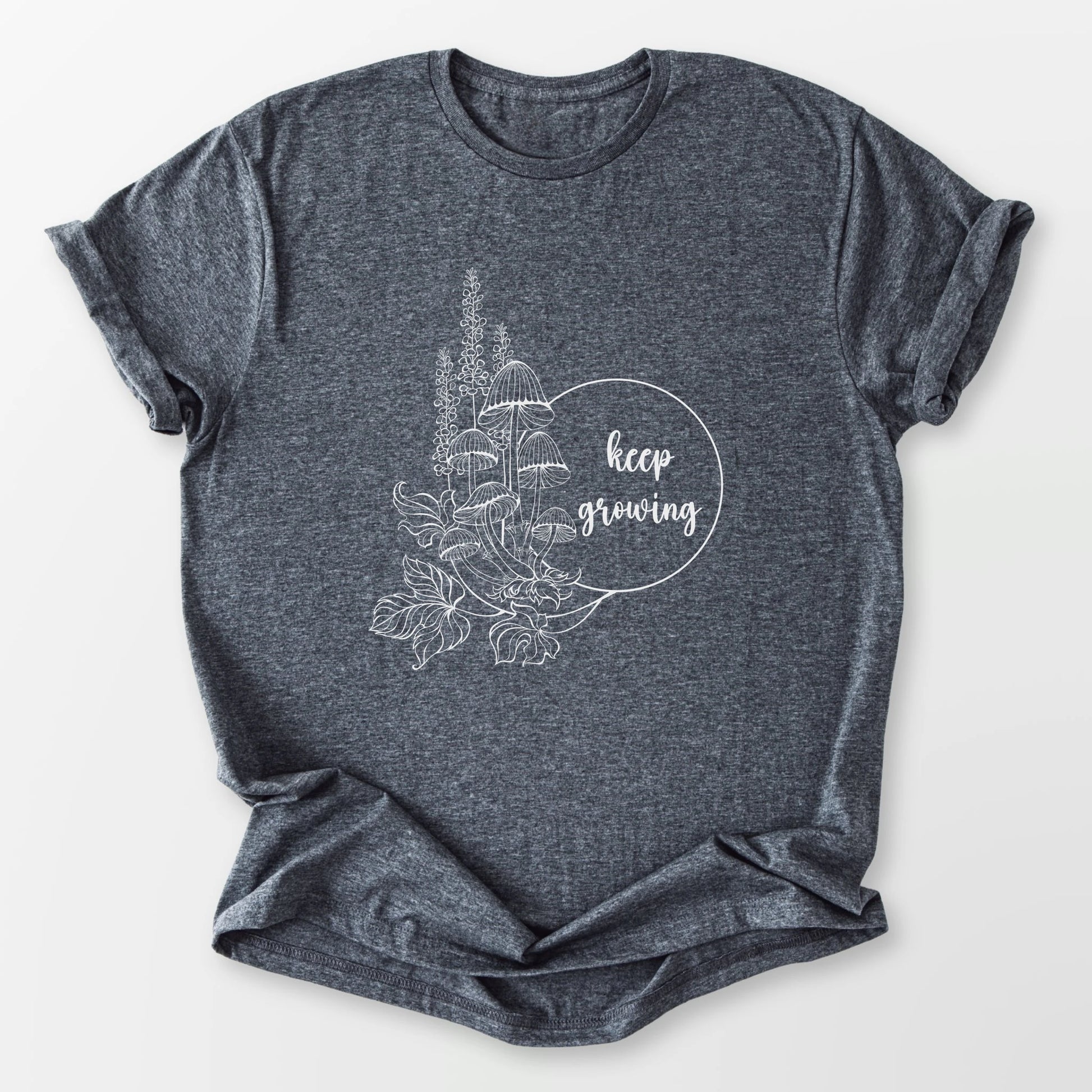 Keep Growing Tee Dark Heather Grey T-Shirt