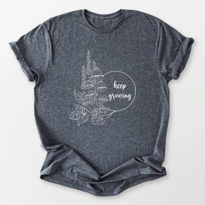 Keep Growing Tee Dark Heather Grey T-Shirt