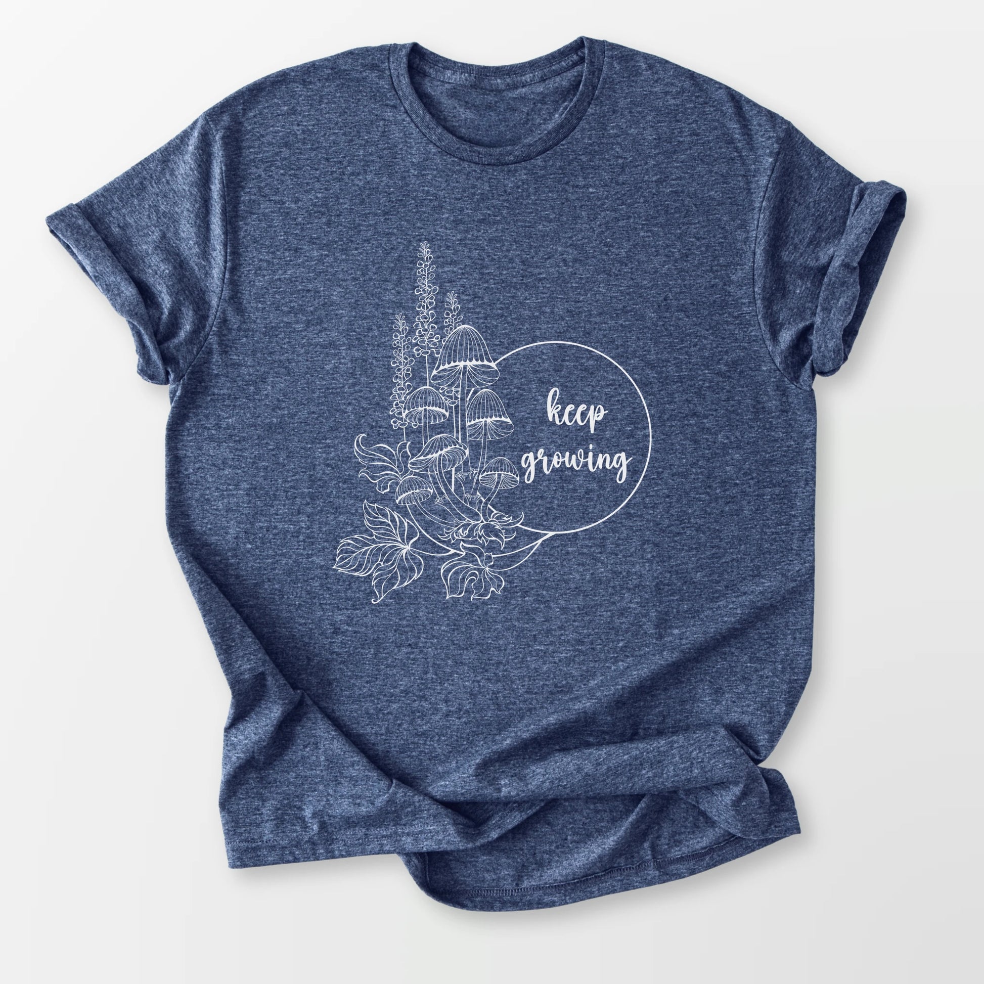 Keep Growing Tee Heather Navy T-Shirt