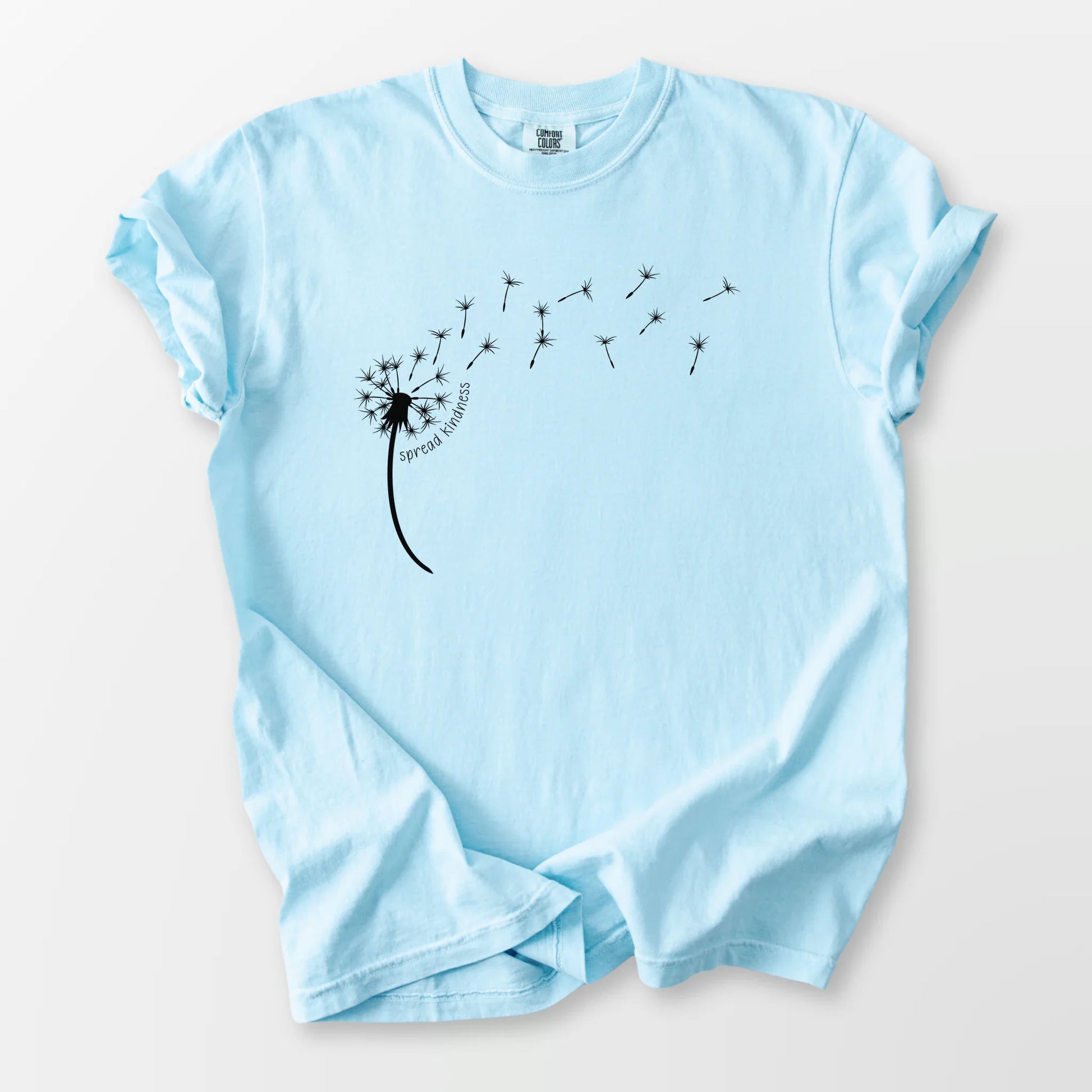 Kindness Dandelion Comfort Tee Chambray T-Shirt