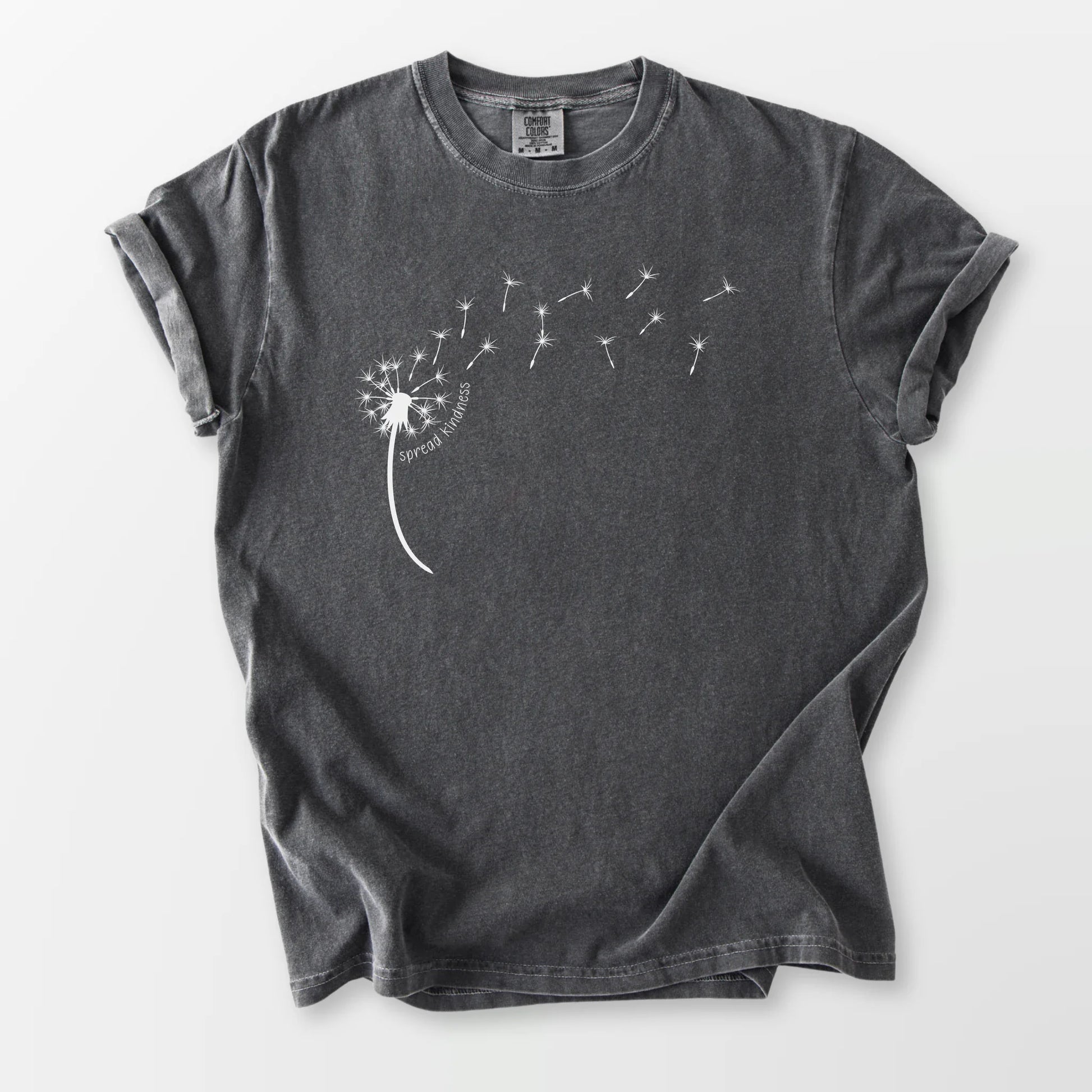 Kindness Dandelion Comfort Tee Pepper T-Shirt