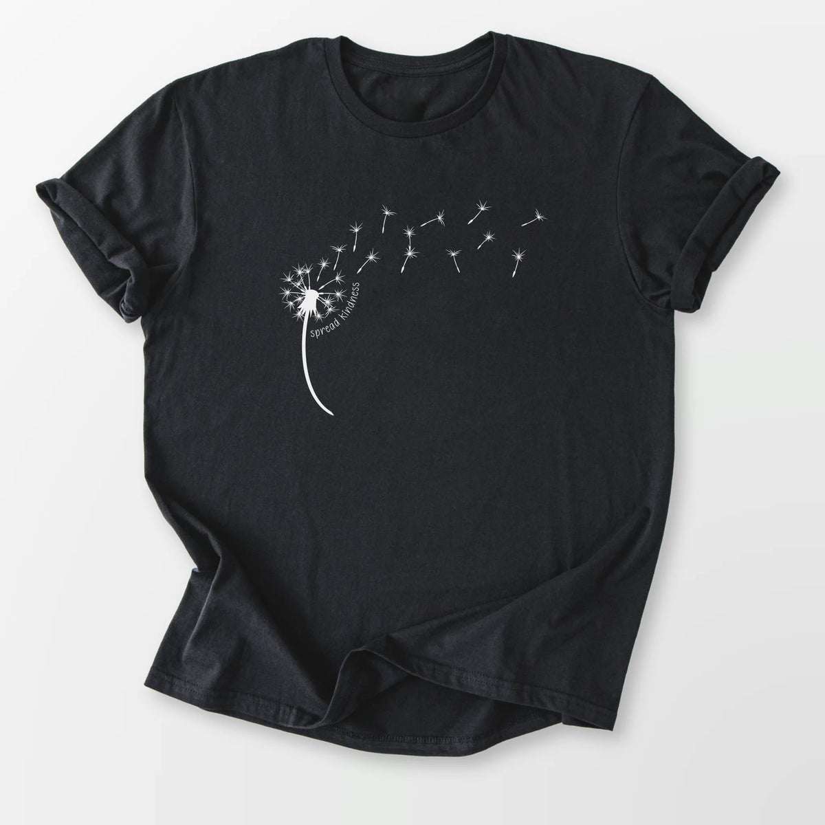 Kindness Dandelion Tee Black T-Shirt