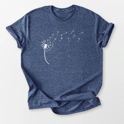 Kindness Dandelion Tee Heather Navy T-Shirt