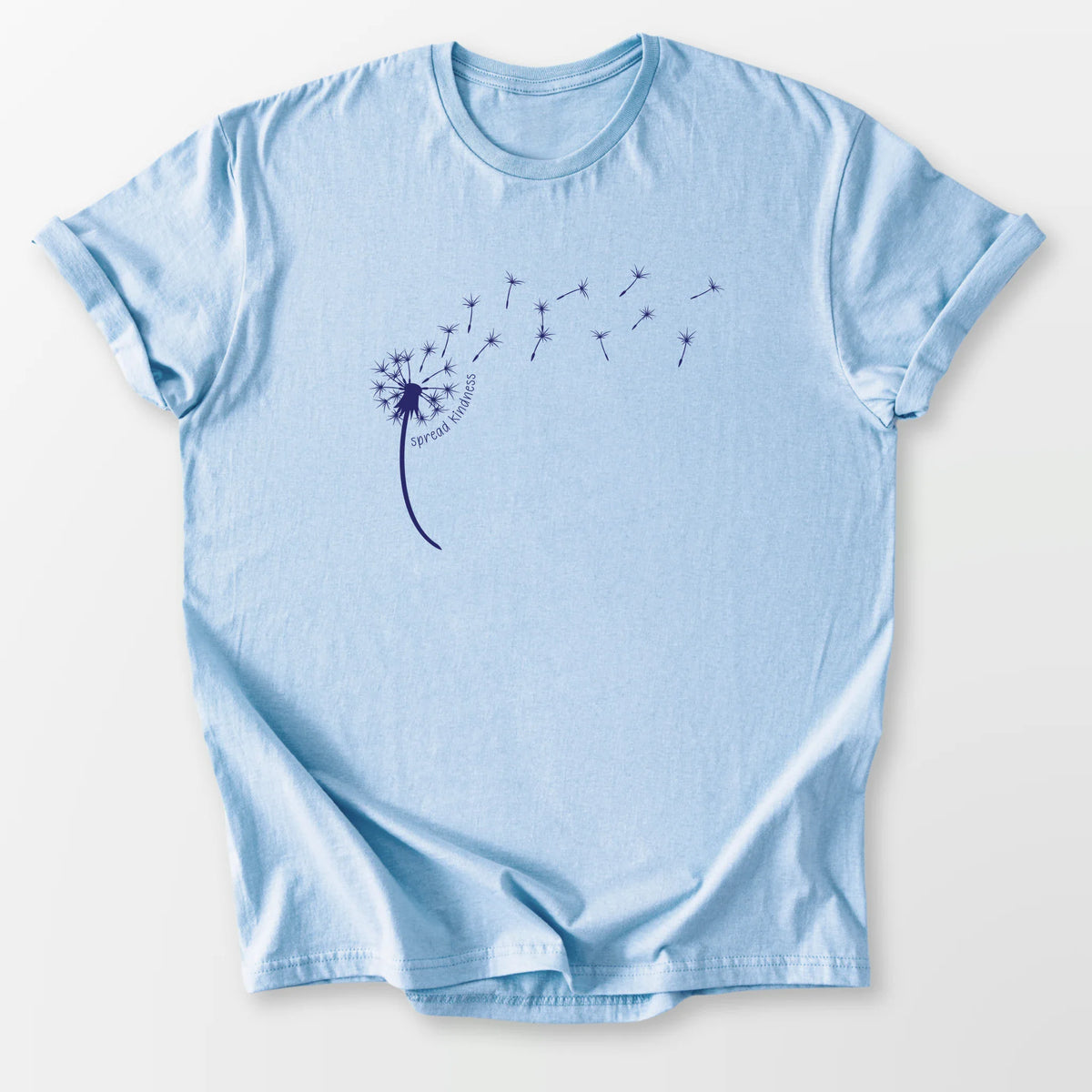 Kindness Dandelion Tee Light Blue T-Shirt