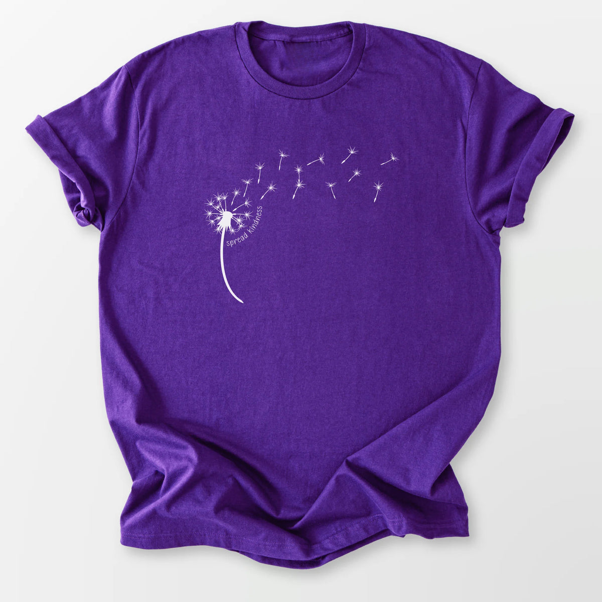 Kindness Dandelion Tee Purple T-Shirt