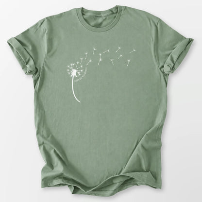 Kindness Dandelion Tee Sage T-Shirt