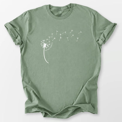 Kindness Dandelion Tee Sage T-Shirt